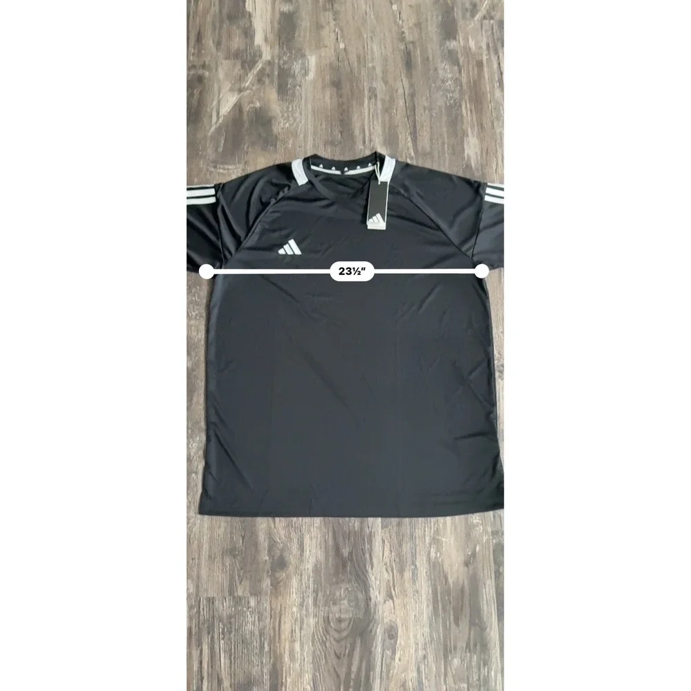 Adidas Mens Sporty Sereno 3S Aeroready Training Lightweight Shirt Black White XL